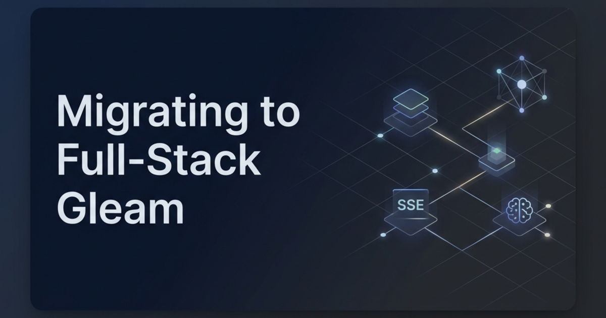 Cover image: Migrating an AI Chatbot from Go to Full-Stack Gleam