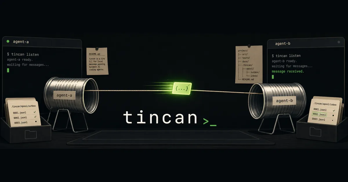 Cover image: Introducing tincan: two cans and a string for AI agents