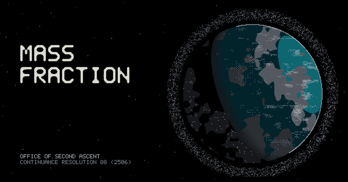 Cover image: Mass Fraction: a love letter to Deuteros, in sixteen colours