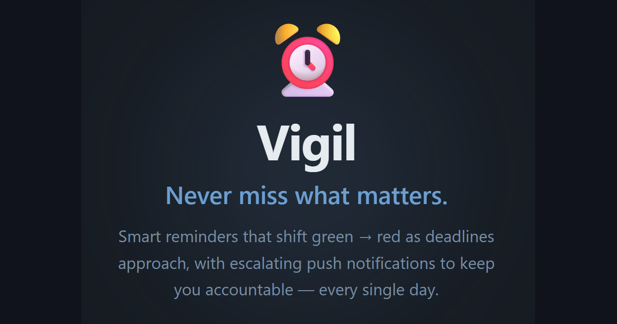 Cover image: Introducing Vigil.Today